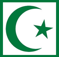 Crescent Moon and five-pointed star